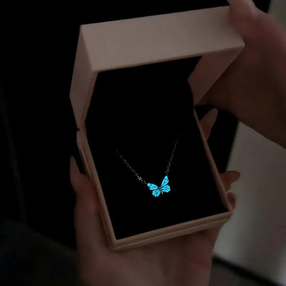 Set de Mariposa 🦋 Collar + pulsera que brillan en la oscuridad ✨