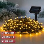 Luces LED Navideñas con Panel Solar (400 LEDS) 🎄 - Imagen 6